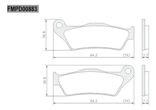 Fras-le Pastillas De Freno FA-181 Yamaha FZ 16 FZ FI 2.0 Del. 3