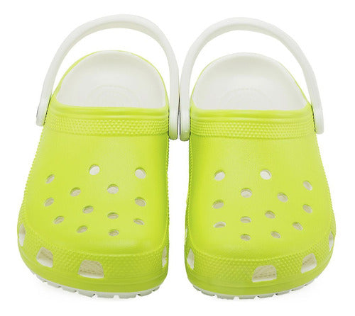 Crocs Classic Glow In The Dark Lima Brilla En La Oscuridad 3