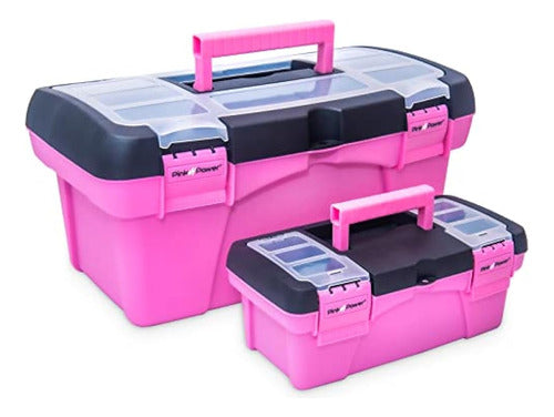 Pink Power Pink Tool Box Para Mujer - Caja Organizadora De C 0