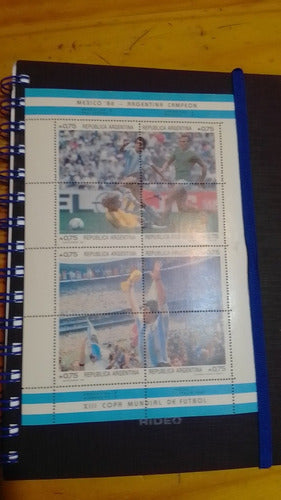 Estampilla Maradona Mundial Mexico 1986 (contiene 16 Unid.) 2