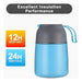 Danmo Thermos for Hot Food - Stainless Steel Soup Thermos for Kids and Adults, Blue 2