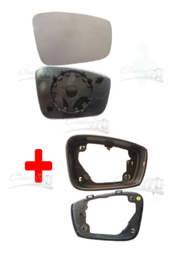 Glass + Frame Suran 2010 2011 2012 2013 2014 Right Side No Turn Signal 3