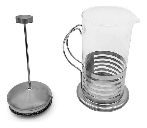 Compra Web French Press Coffee Maker, 600 ml, Stainless Steel - 12578 5