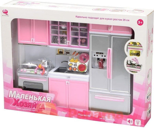 Toy Kitchen Set for Barbie Gloria Light Sound Acc 38cm 5