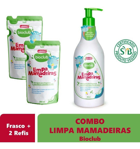 Combo Limpa Mamadeiras + 2 Refis - Higinienização Completa 1