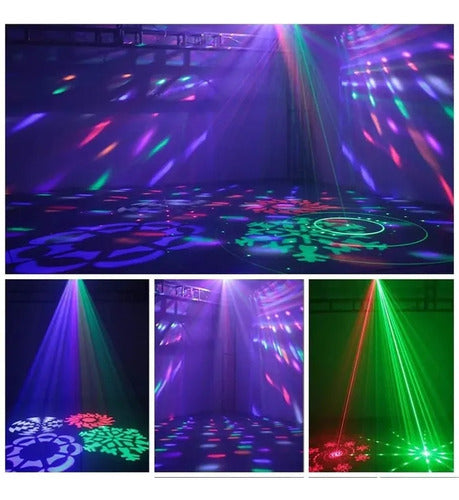 4 Em 1 Luz Laser Estroboscópica Com Efeito Dmx512 Para 5