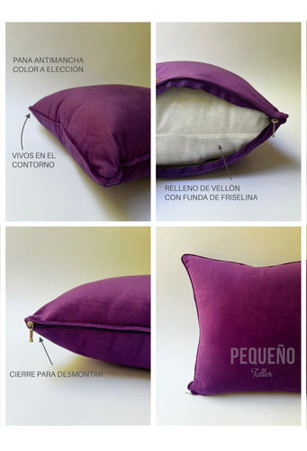 Decorative Cushions with Pana Cover 50x70 cm by Pequeño Taller 4