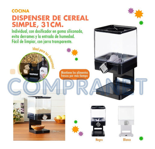 Compranet Dispenser De Cereal Simple, Individual, 31cm - 11932 1