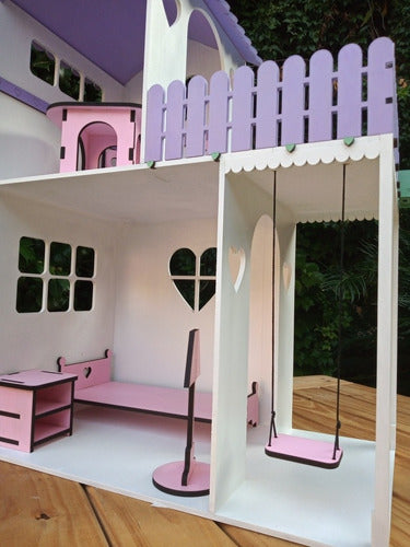 Dollhouse with Slide, Swing, and Furniture. Fully Assembled! 1