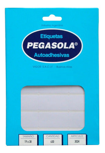 Pegasola Labels 19x38 Mm 30 Sheets 630 Labels 0