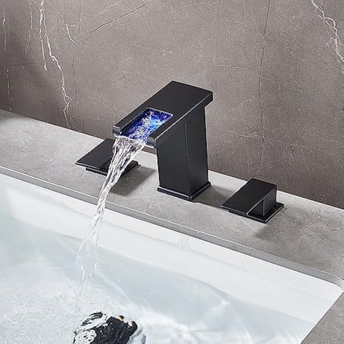 Skybathjoy Bathroom Sink Faucet with LED Light 3