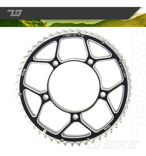 VXM Road Bicycle Chainring 110 BCD 5-Hole 1