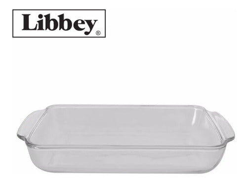 Libbey Asadera Fuente Horno Vidrio 27 X 18 Cm Rectangular 1