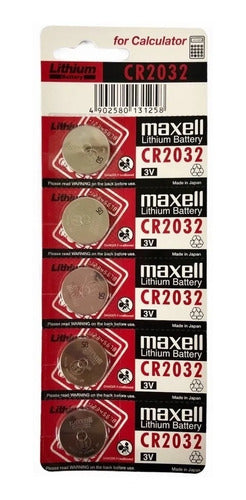 Maxell CR 2032 Battery Blister Pack of 5 Units 0