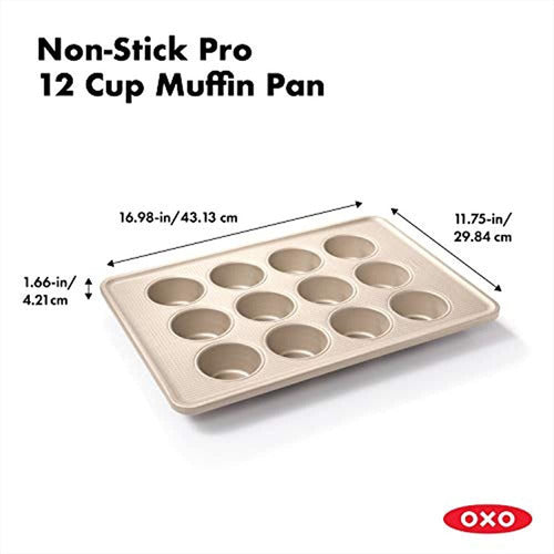 Oxo Good Grips Sartén Profesional Antiadherente Muffin Pan M 1