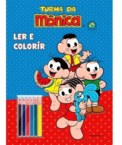 Livro Ler E Colorir Turma Da Monica - Culturama 0