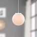 Modern Hanging Globe Pendant Lamp LED Compatible 1 Light Small 8