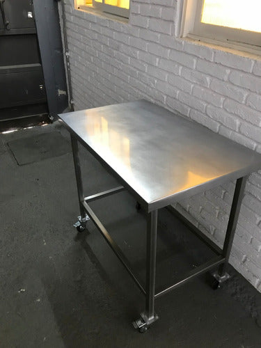 Ace Ventilación: Stainless Steel Table 1.15 X 0.50 X 0.90 for Gastronomy 3