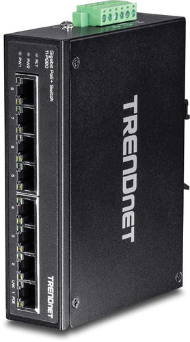 TRENDnet 8 Port Hardened Industrial Unmanaged Gigabit 1