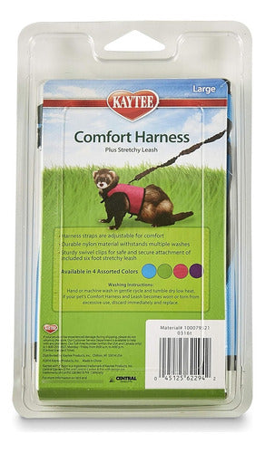 Kaytee Comfort Harness and Large Elastic Leash for Walks 1