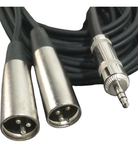 Cable Plug Spica 3.5 A 2 Xlr Macho 3 Metros 0