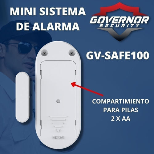 Governor GV-SAFE100 Mini Alarm Kit with Wireless Motion Sensor Anti-Pet + Batteries 3