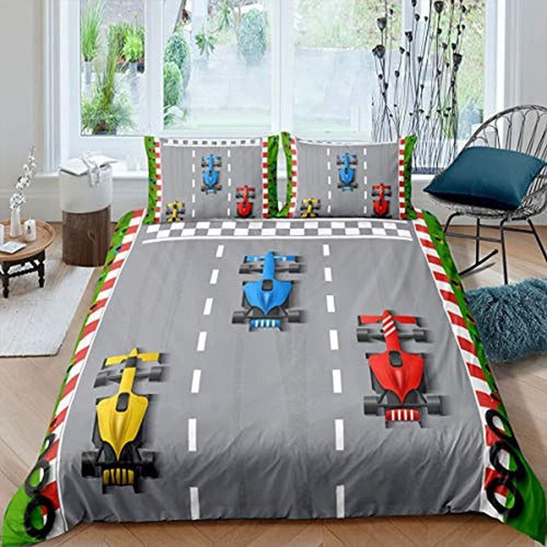 Erosebridal Race Car Boys Juego De Ropa De Cama Teen Kids Ca 0