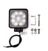 Kit 3 LED Reflectors 27w IP67 White Light for Car Motorcycle 3