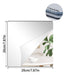 Darenyi Self-Adhesive Acrylic Mirror Tiles - 20cm x 25cm - 6 Pack 1