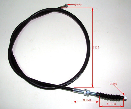 Cable Freno Delantero P/ Yamaha Dt 125 W Std 1