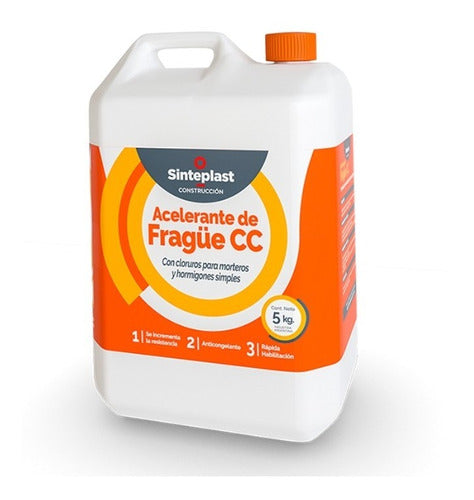 Acelerante De Fragüe Con Cloruro 5 L Sinteplast 0