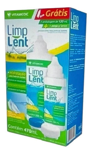 Limp Lent Liquid Cleaning Solution for Gas Permeable Lenses 470ml 0