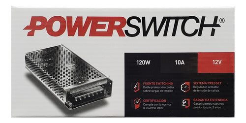 Switching Power Supply 120W MacroLED 12V 10A Indoor for LED Strip 0