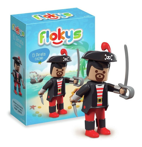 Flokys Muñeco Pirata Eugenio Tipo Playmobil Casa Valente 0