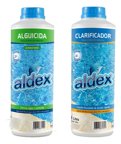 ALDEX Combo Alguicida Y Clarificador 1 Litro 0