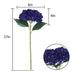 JyiHope Artificial Silk Hydrangea Blue Purple Flowers - 3 Stems 1