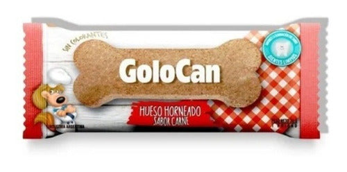10 Golocan Dog Snack Bone Baked Meat 38g 0
