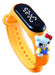 Reloj Digital Pulsera Infantil Led Silicona Banda Cute Malla 5