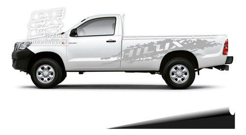 Toyota Hilux Lateral Decal Set for Single Cab Paint Job 12