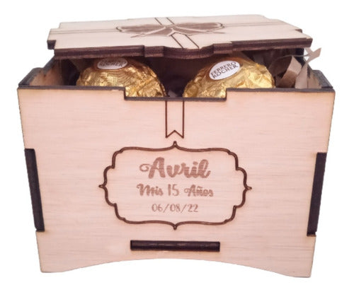 Cajas Para Regalos Souvenirs Personalizadas Bodas  100 Uds 5