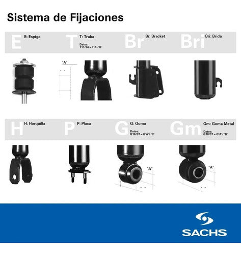 Amortiguador Sachs P/ Honda Fit Todos Trasero 3