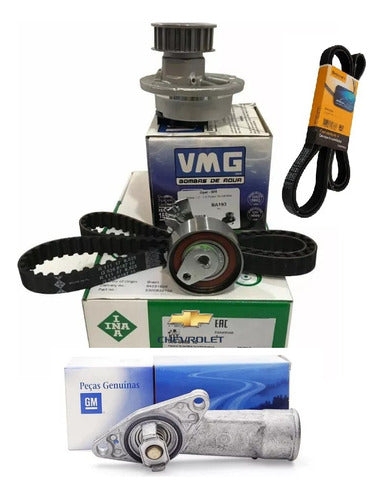 INA Distribution Kit Corsa Classic 1.4 1.6 8V with Water Pump Poly V Thermostat 0