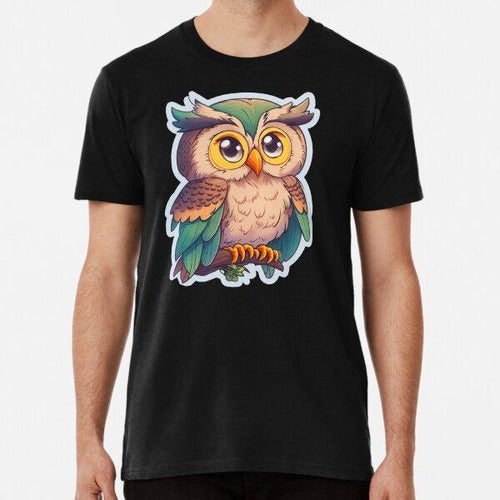 Lucky Twins Remera Feathers And Fun - Cartoon Cute Owl Algodon Premium 0