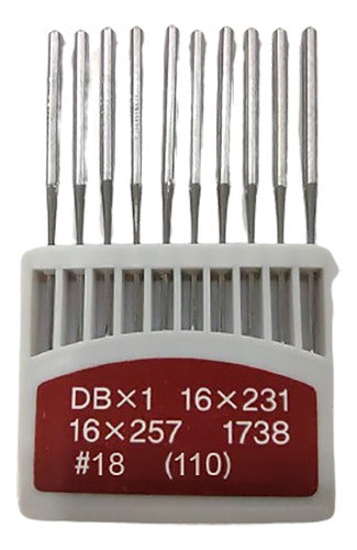 Orange Industrial Sewing Needles DB x 1 Pack of 10 0