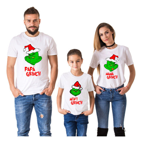 Plantillas Remeras Familia Grinch Navidad Sublimar Vector 5 0