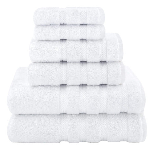 American Soft Linen Luxury Towel Set of 6 Pieces, 2 Bath, 2 Hand, 2 Wash Cloths 0