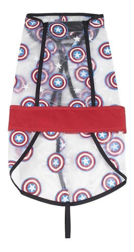 Piloto Para Perro Impermeable Ajustable Avengers Talle L 1