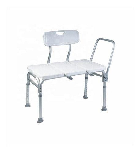 Aluminum Transfer Shower Chair with Backrest 2