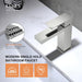 KENES Single Handle Bathroom Faucet in Brushed Nickel with Pop-Up Drain 6