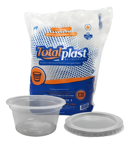 Pote Plástico 250ml Totalplast - Pack De 48 Unidades 1